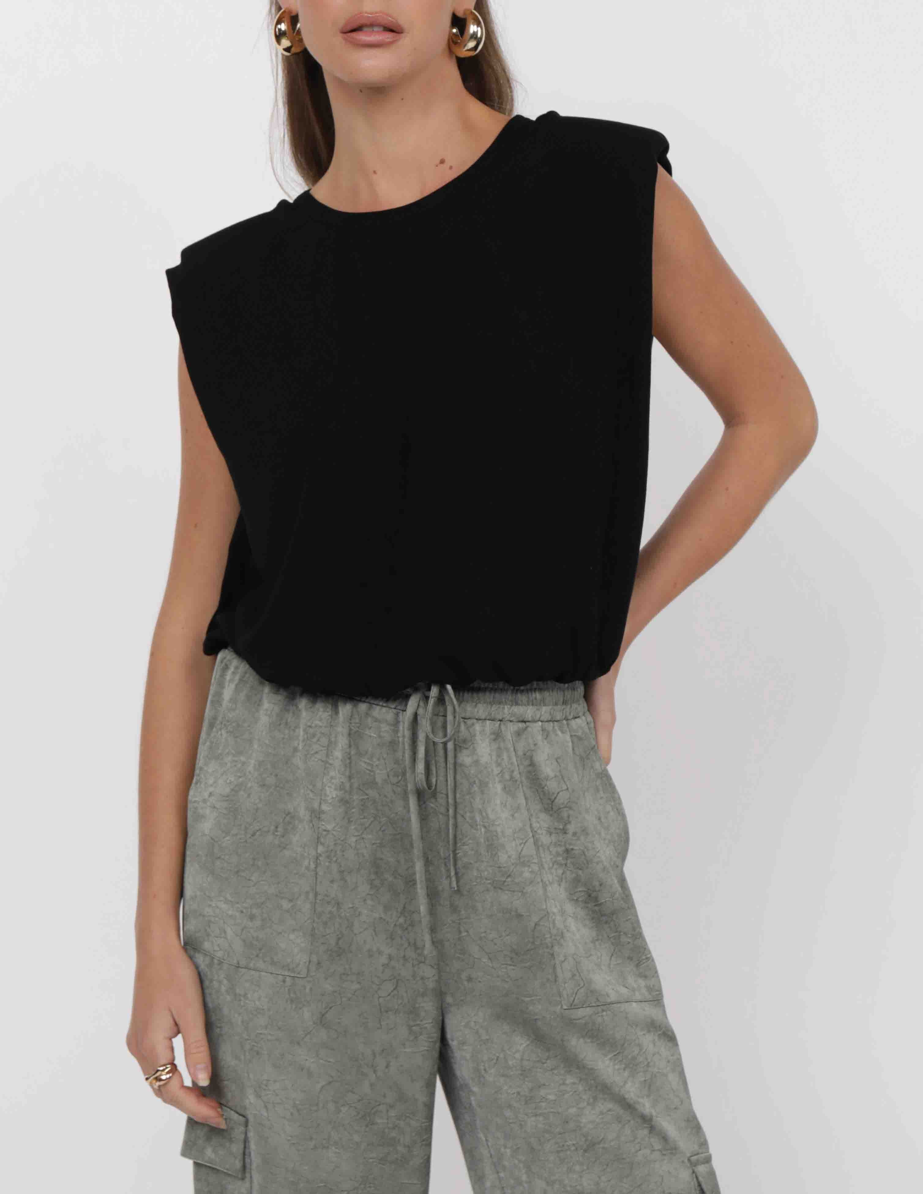 So Into You Shoulder Pad Top