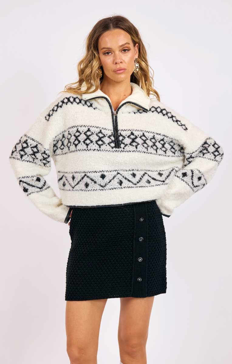 Mountain Roads Half Zip Sweater