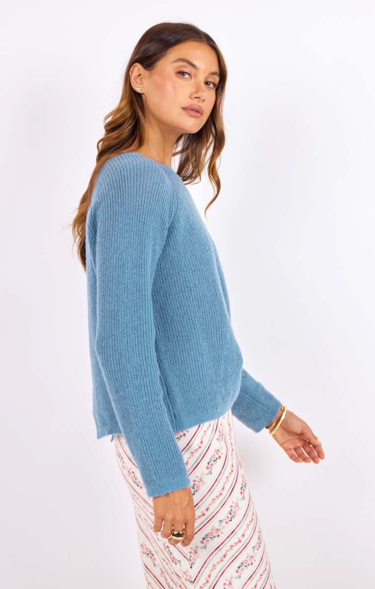 Fountain Open Back Sweater