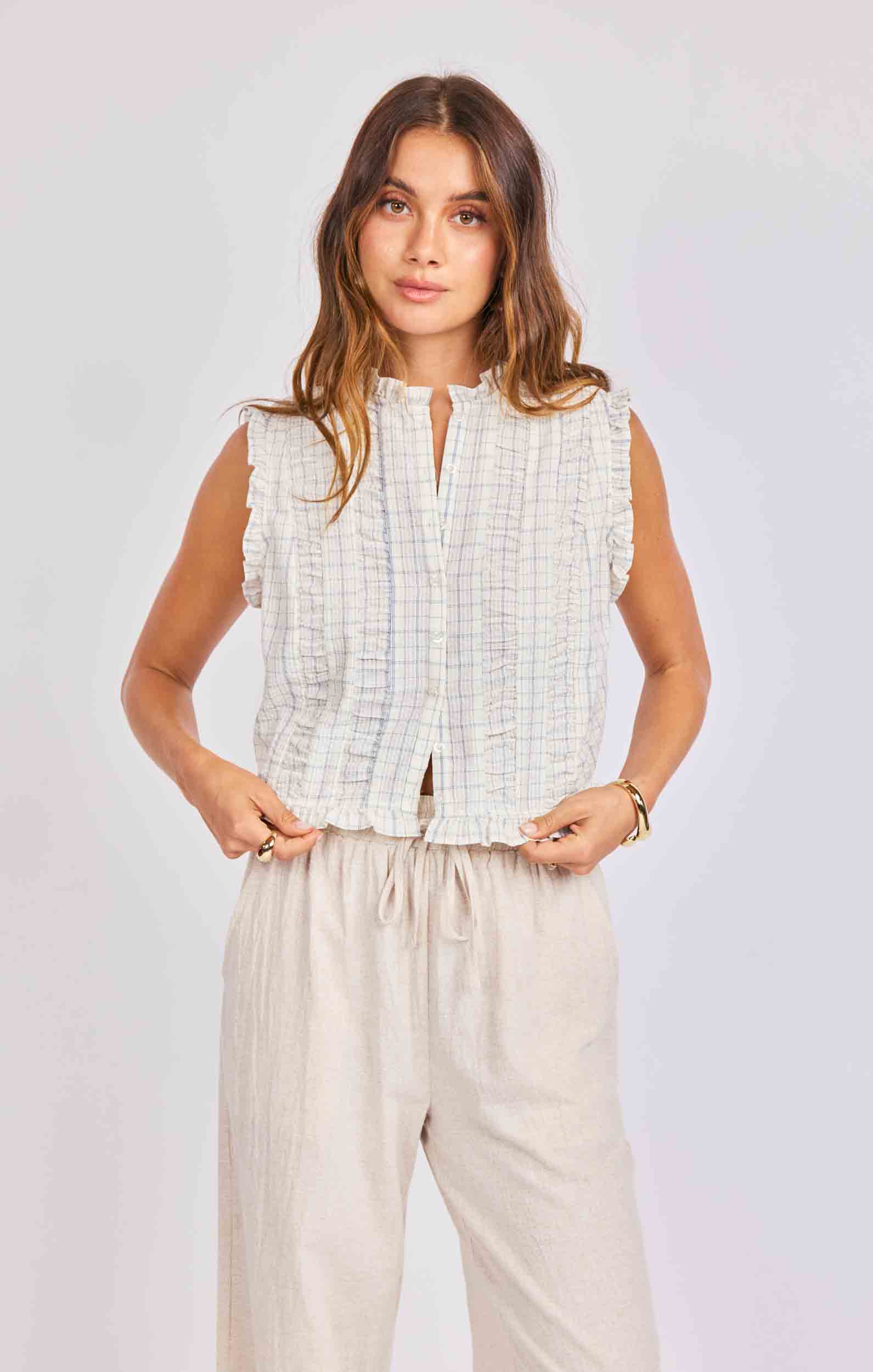 Starboard Ruffled Top