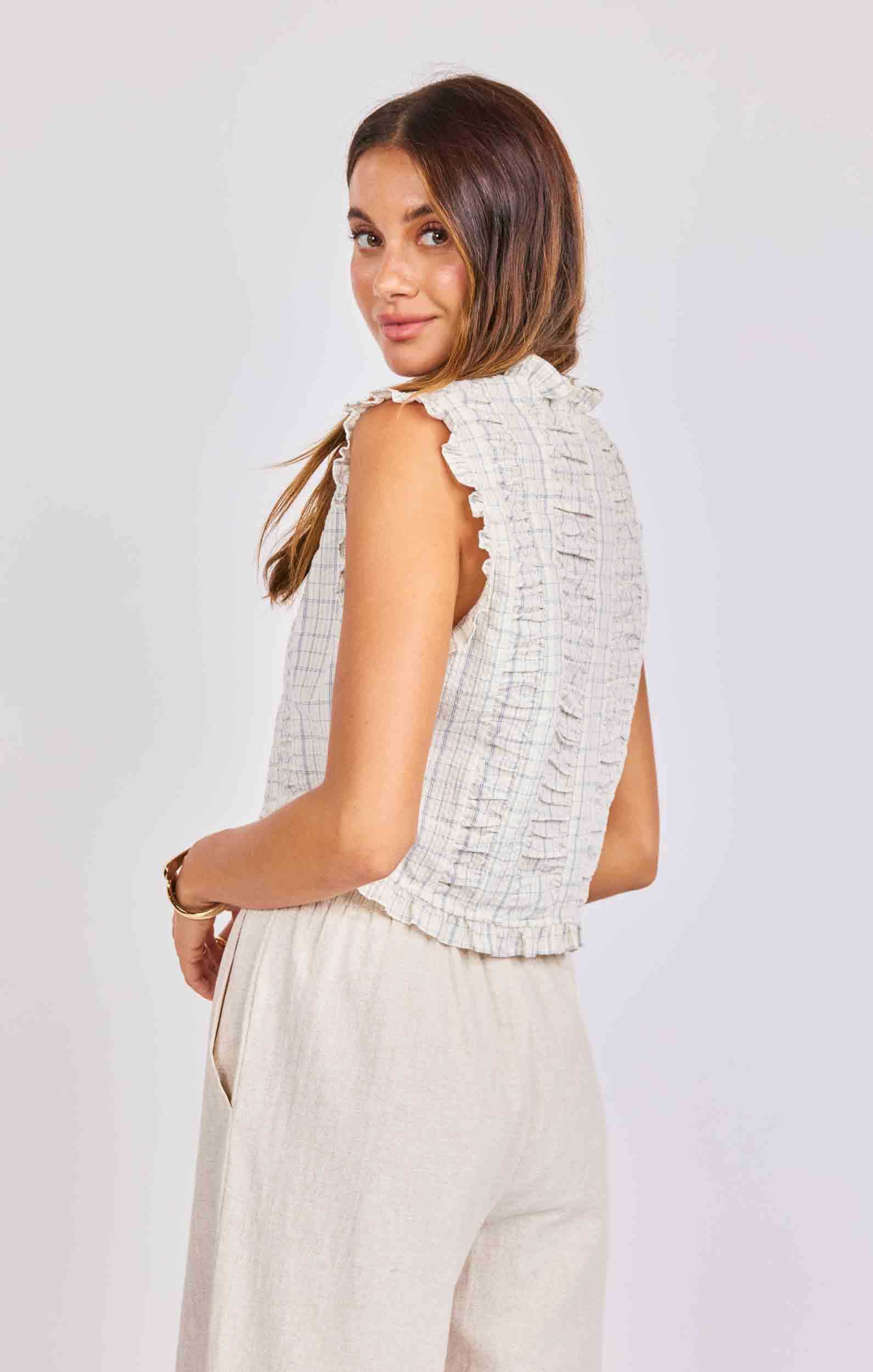 Starboard Ruffled Top
