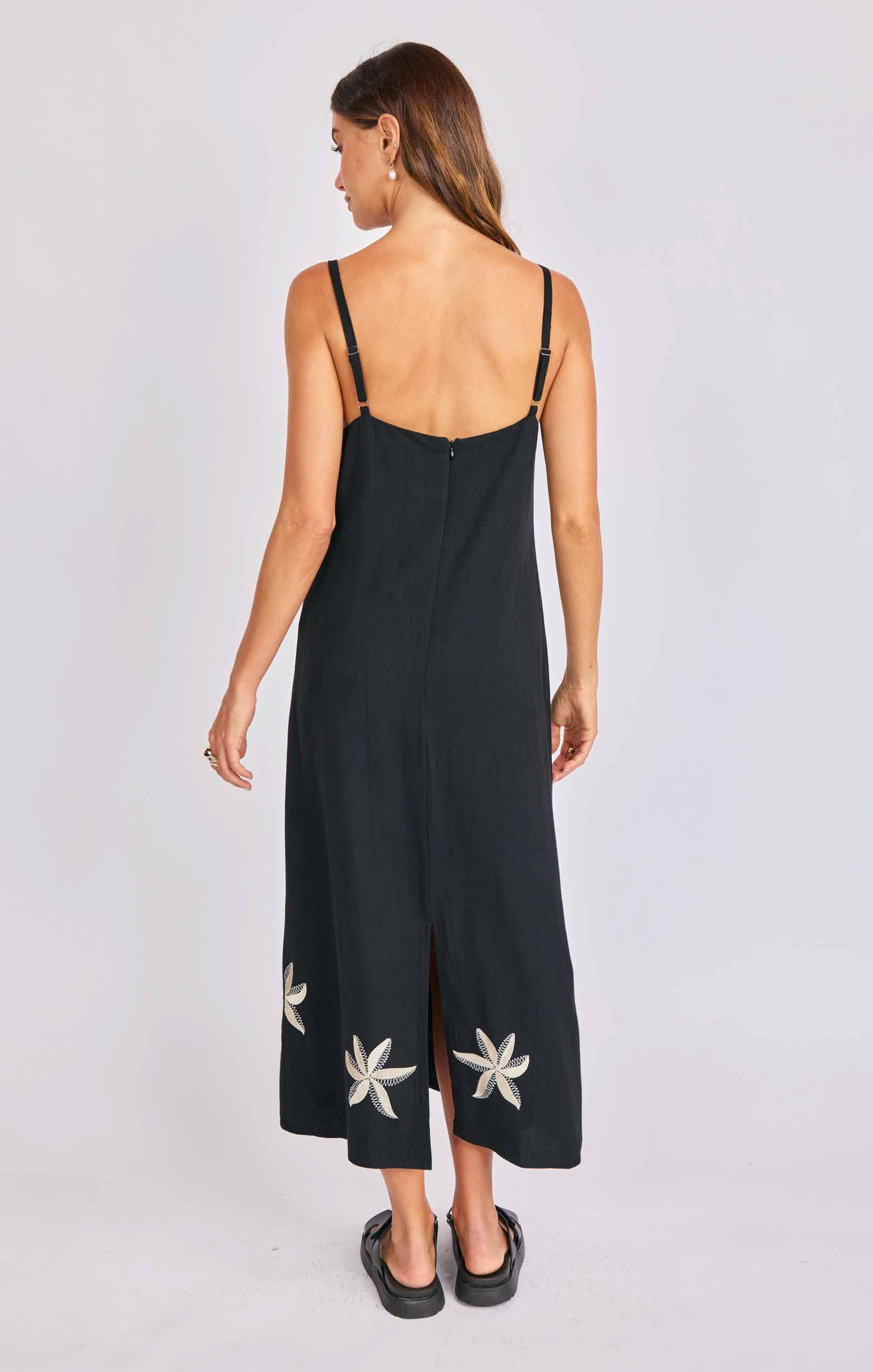 Neptune Embroidered Maxi Dress