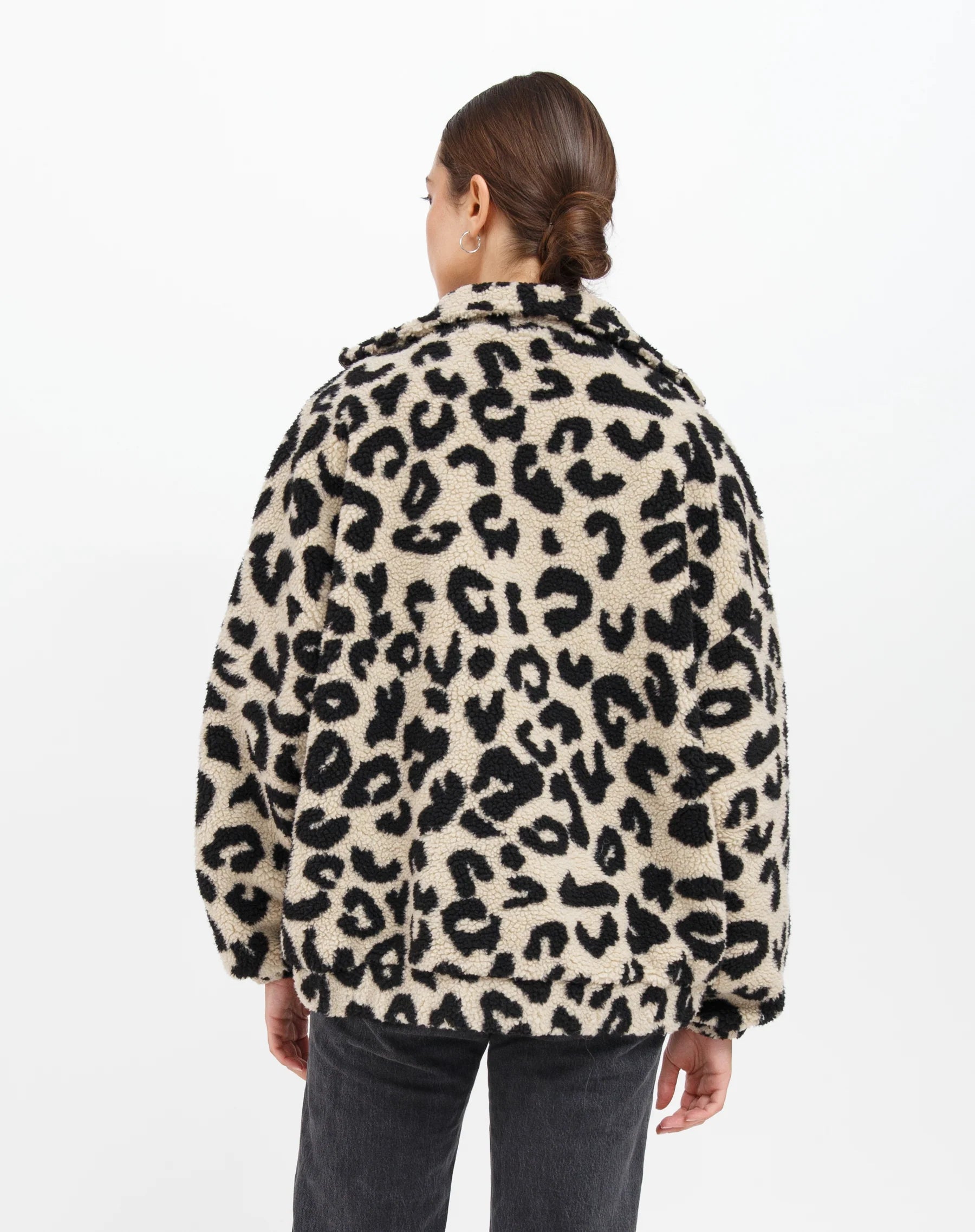 Leopard Sherpa Jacket