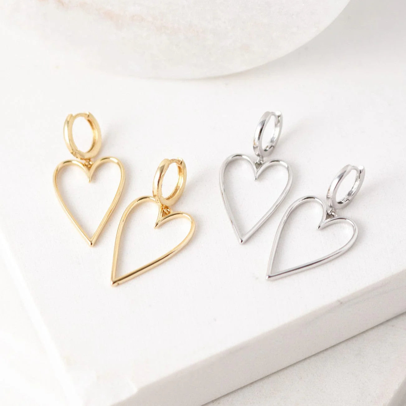 Lovestruck Heart Hoop Earrings