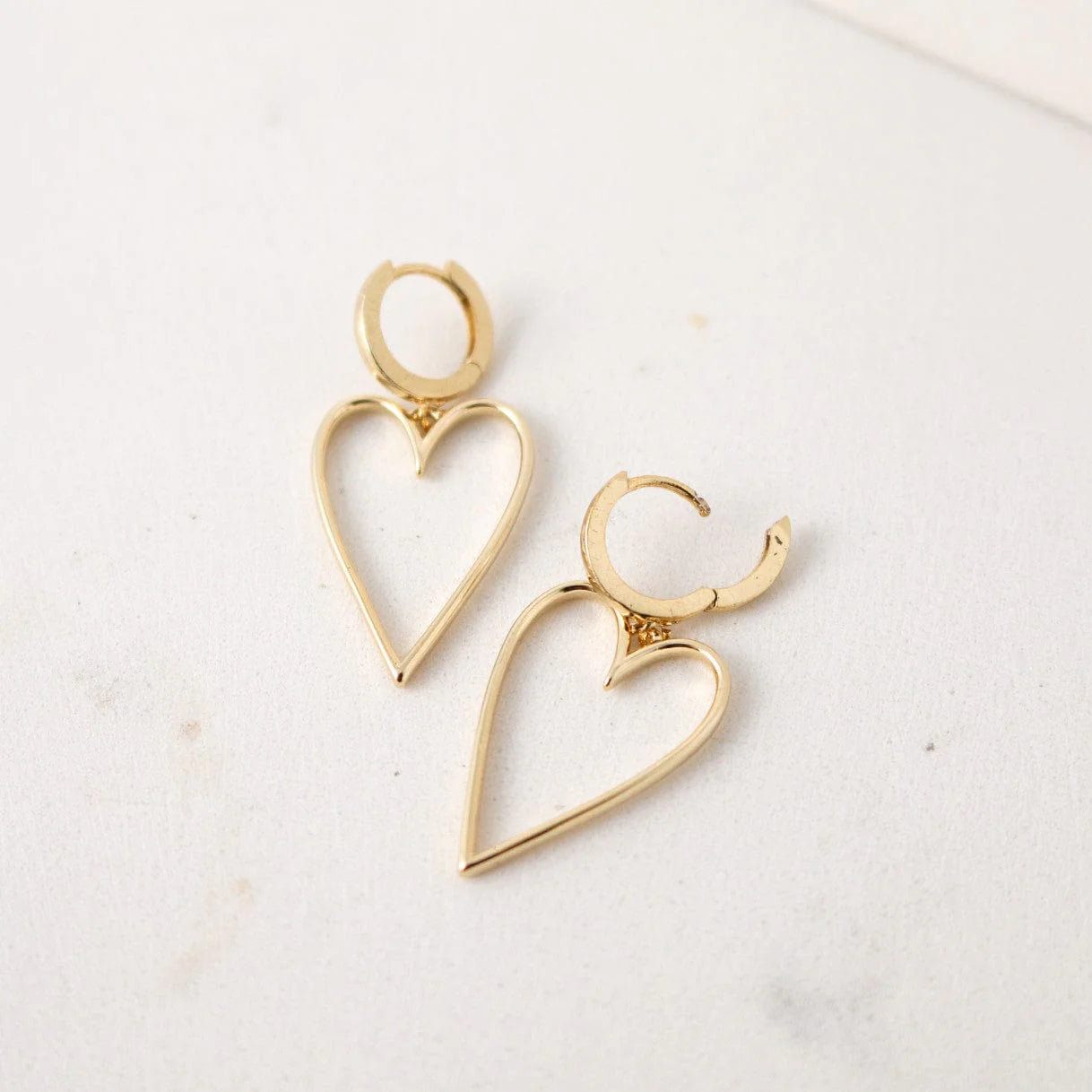 Lovestruck Heart Hoop Earrings