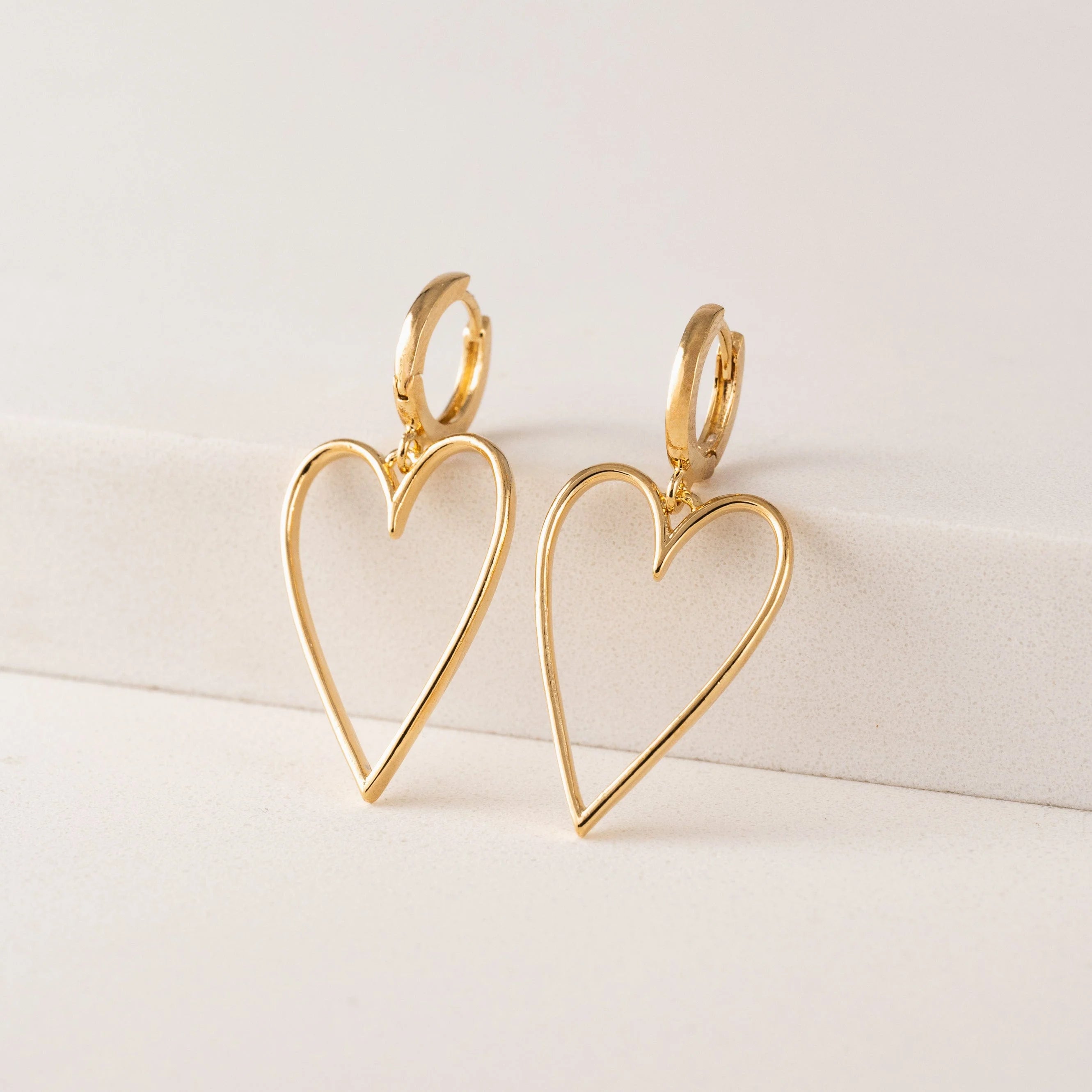 Lovestruck Heart Hoop Earrings