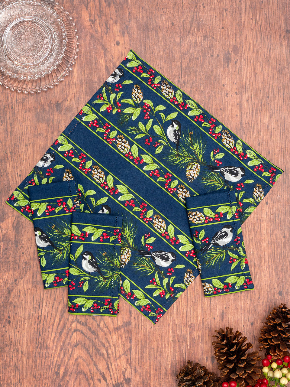 Chickadee Luncheon Napkin Set of 4