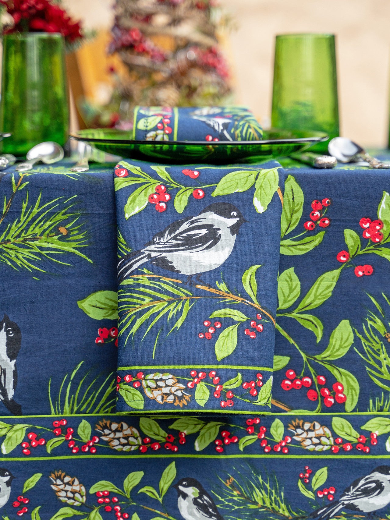 Chickadee Napkin Set of 4