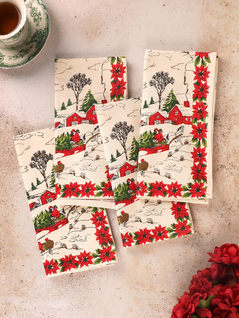 Yuletide Napkin - set of four