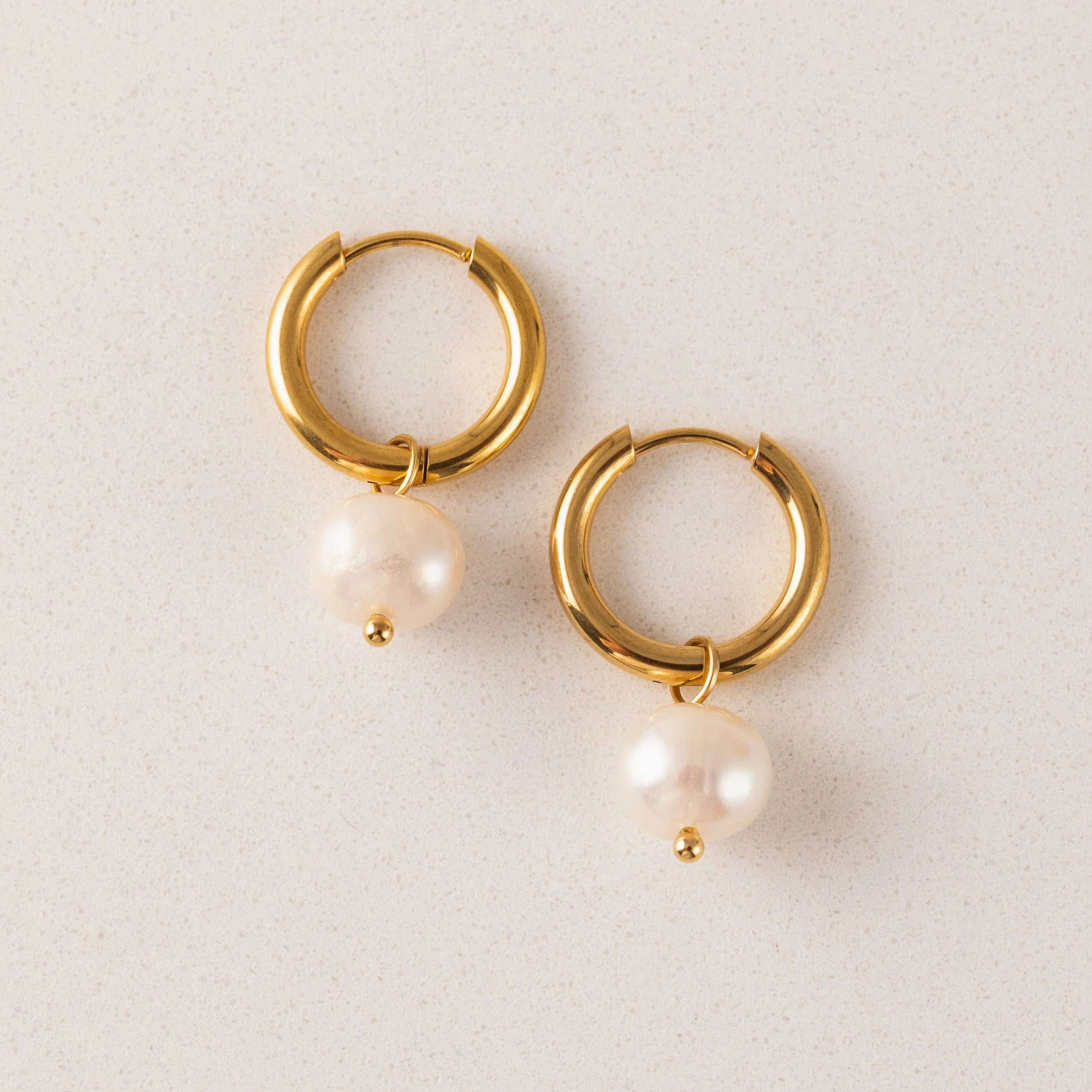 Oceane Pearl Hoops