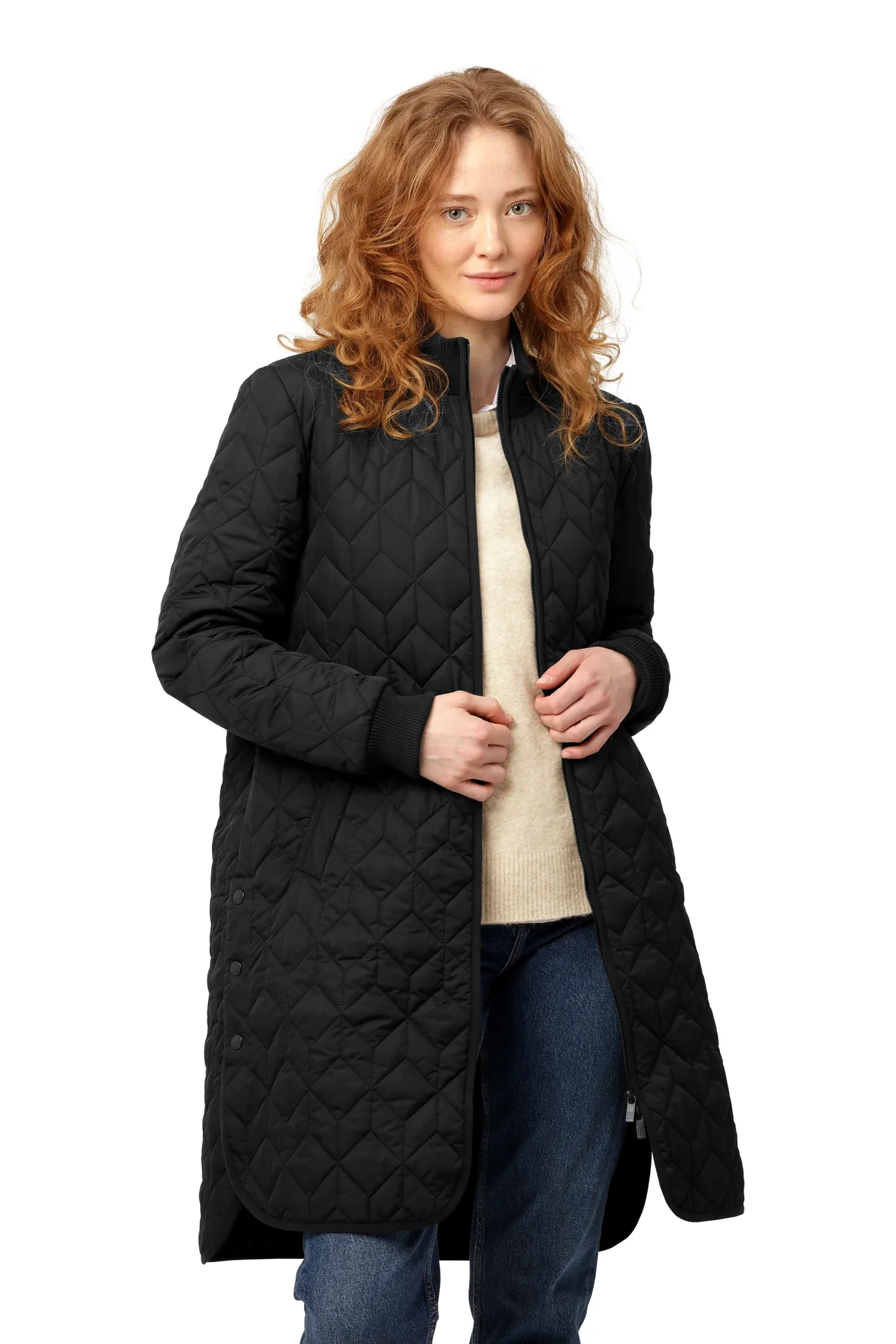 Ilse Jacobsen Long Quilted Coat ART06