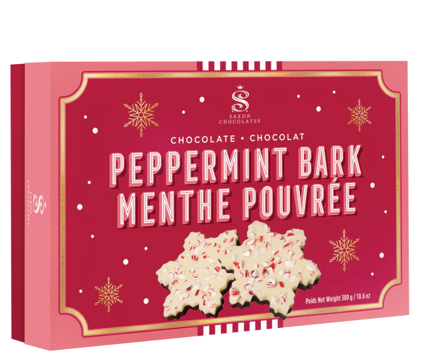 Peppermint bark Snowflake Box 300g