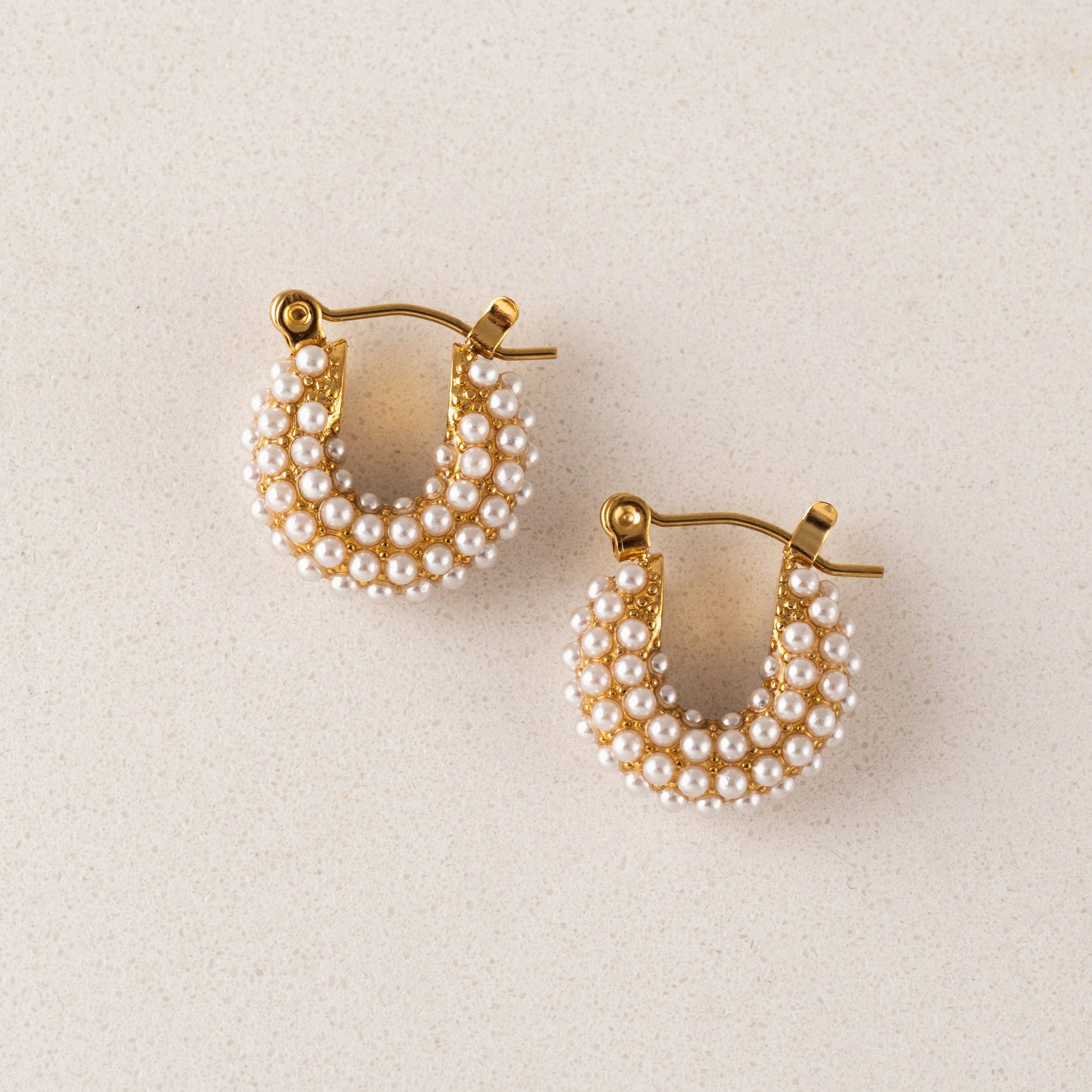 Perla Hoop Earrings - waterproof