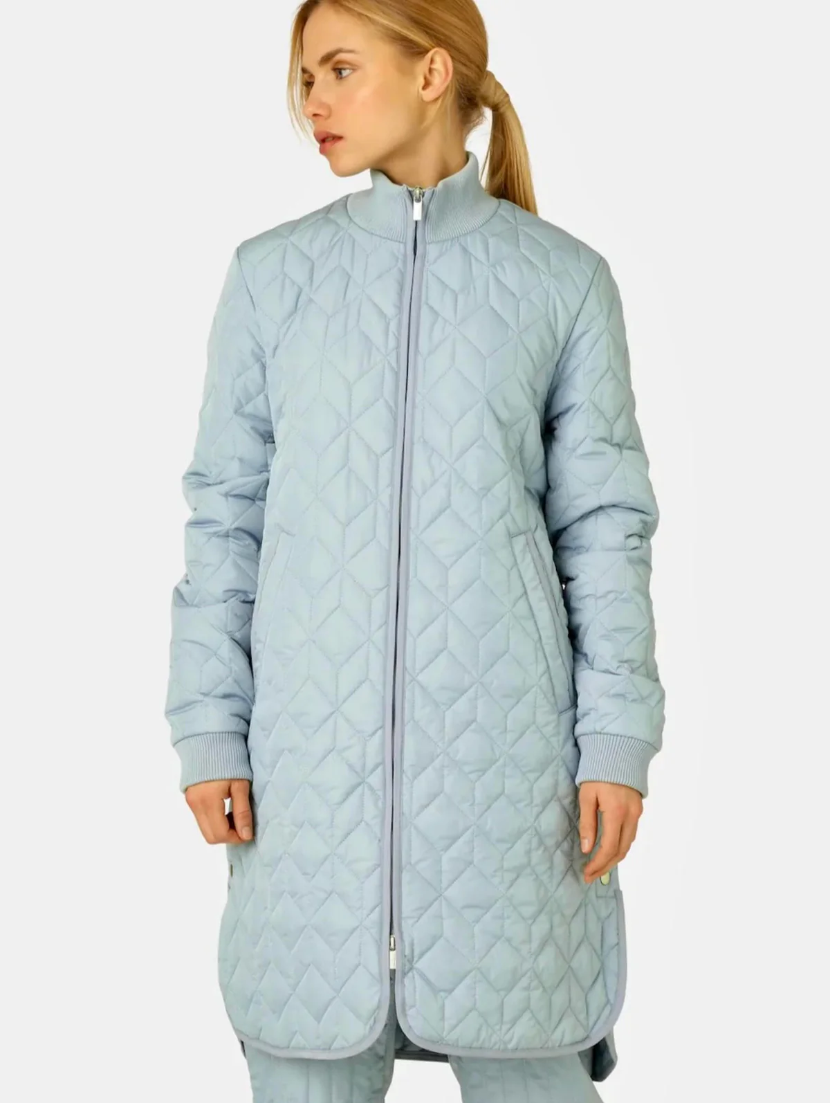 Ilse Jacobsen Long Quilted Coat ART06