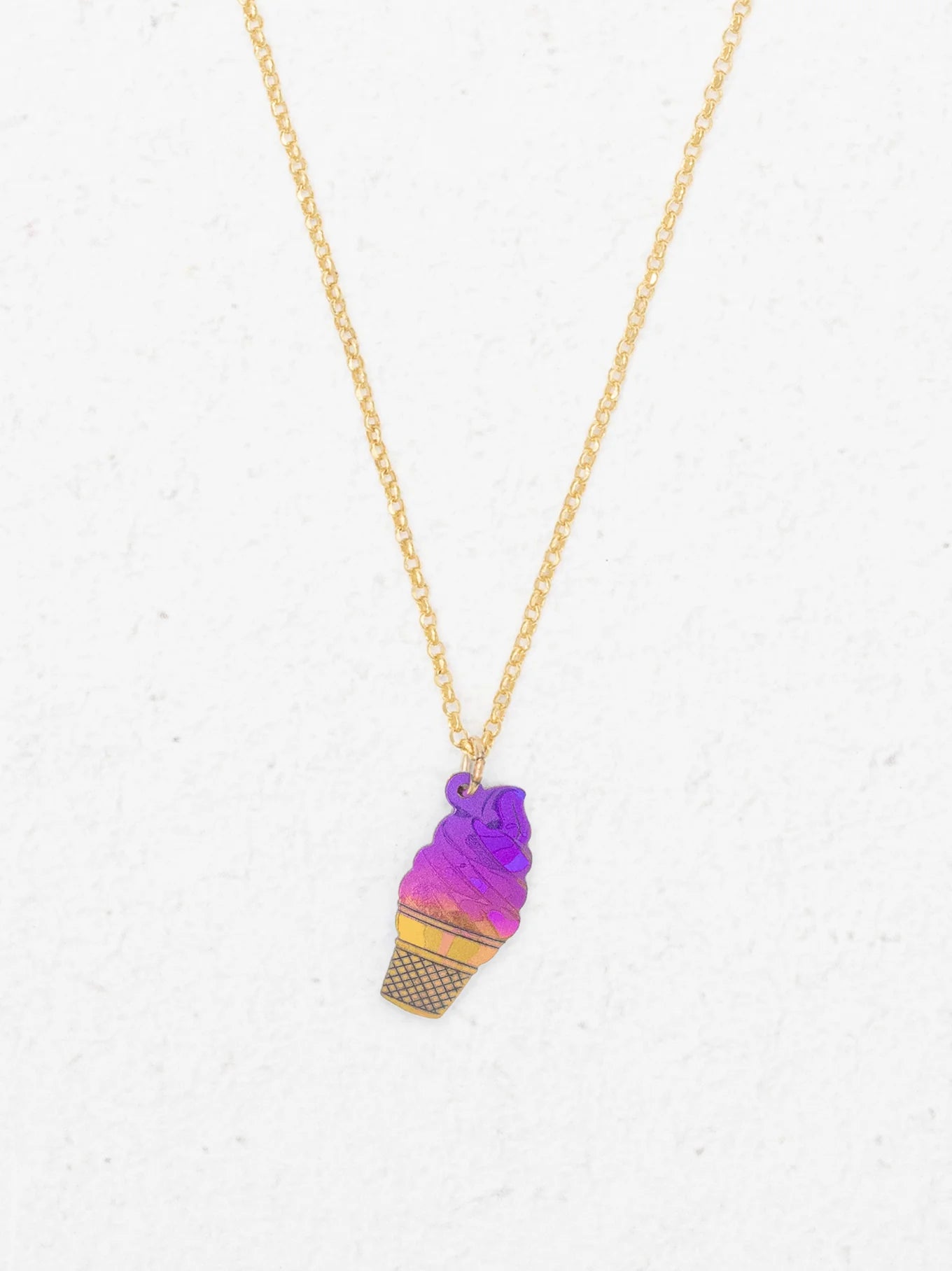 Ice Cream Pendant Necklace - Kids