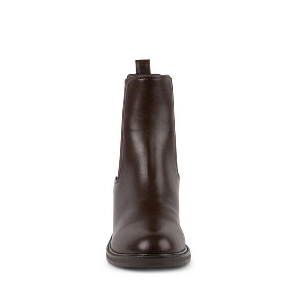 DAIS Brown Block Heel Chelsea Boot