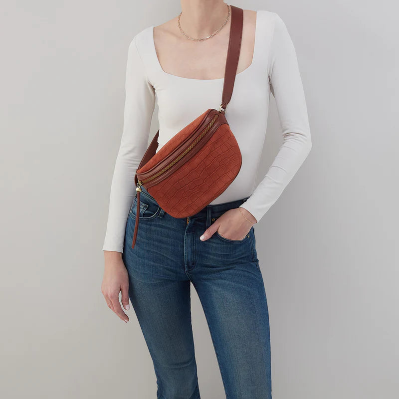 Juno Belt Bag - Embossed Croc