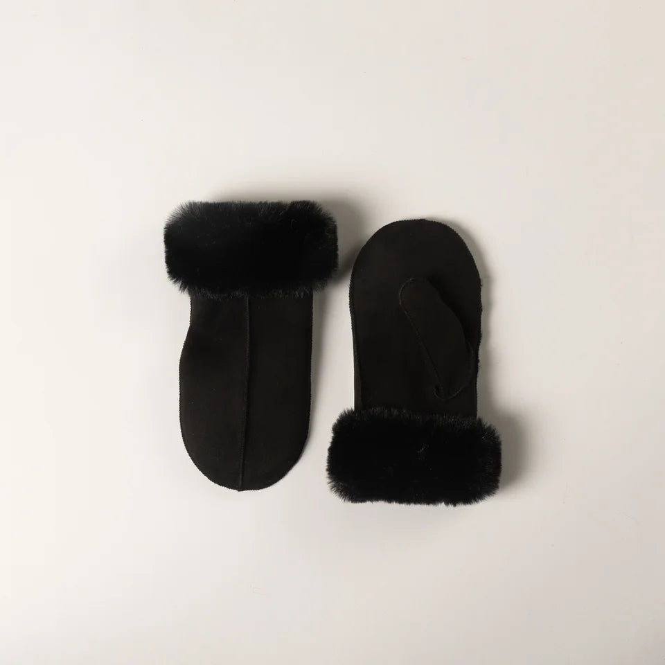 Suede Mittens