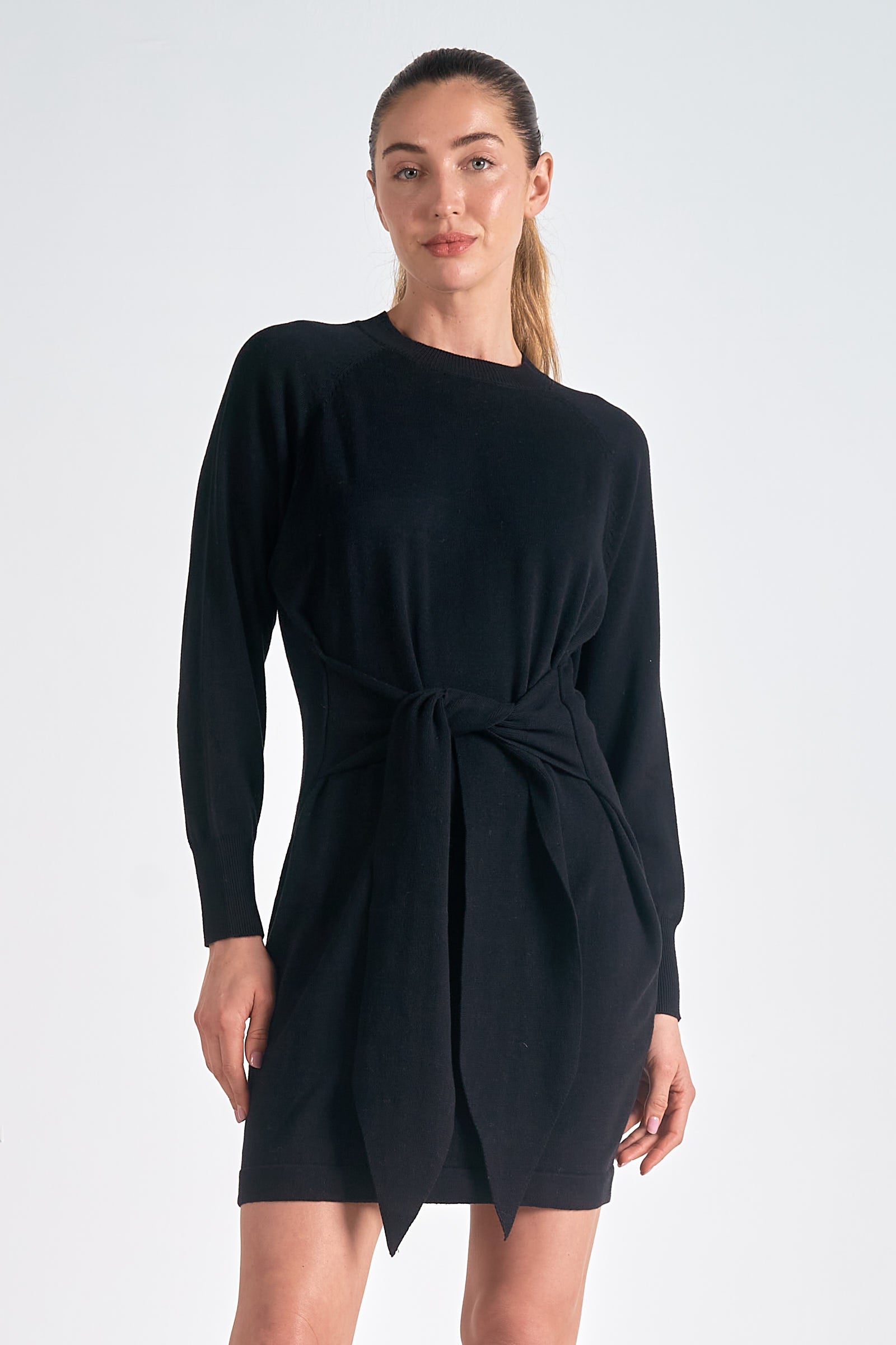 Elan Midi Dress with Front Tie