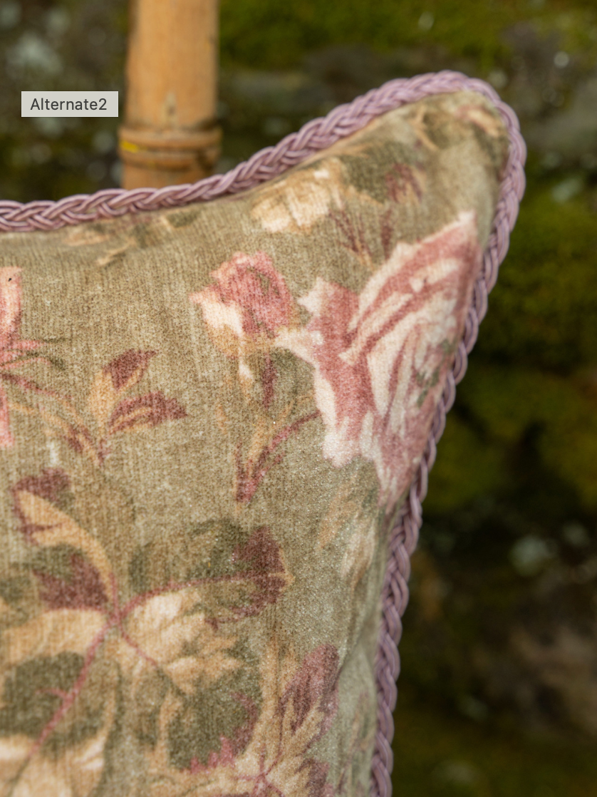 Vintage Rose Velvet Cushion Cover