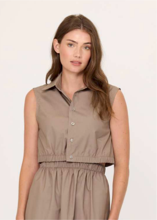 Poplin Cotton Vest Top