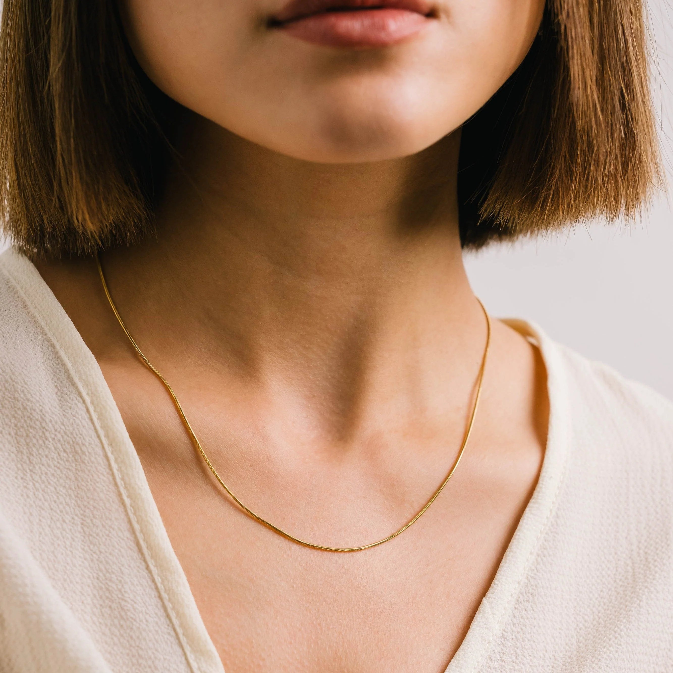 Snake Chain Gold Filled Necklace