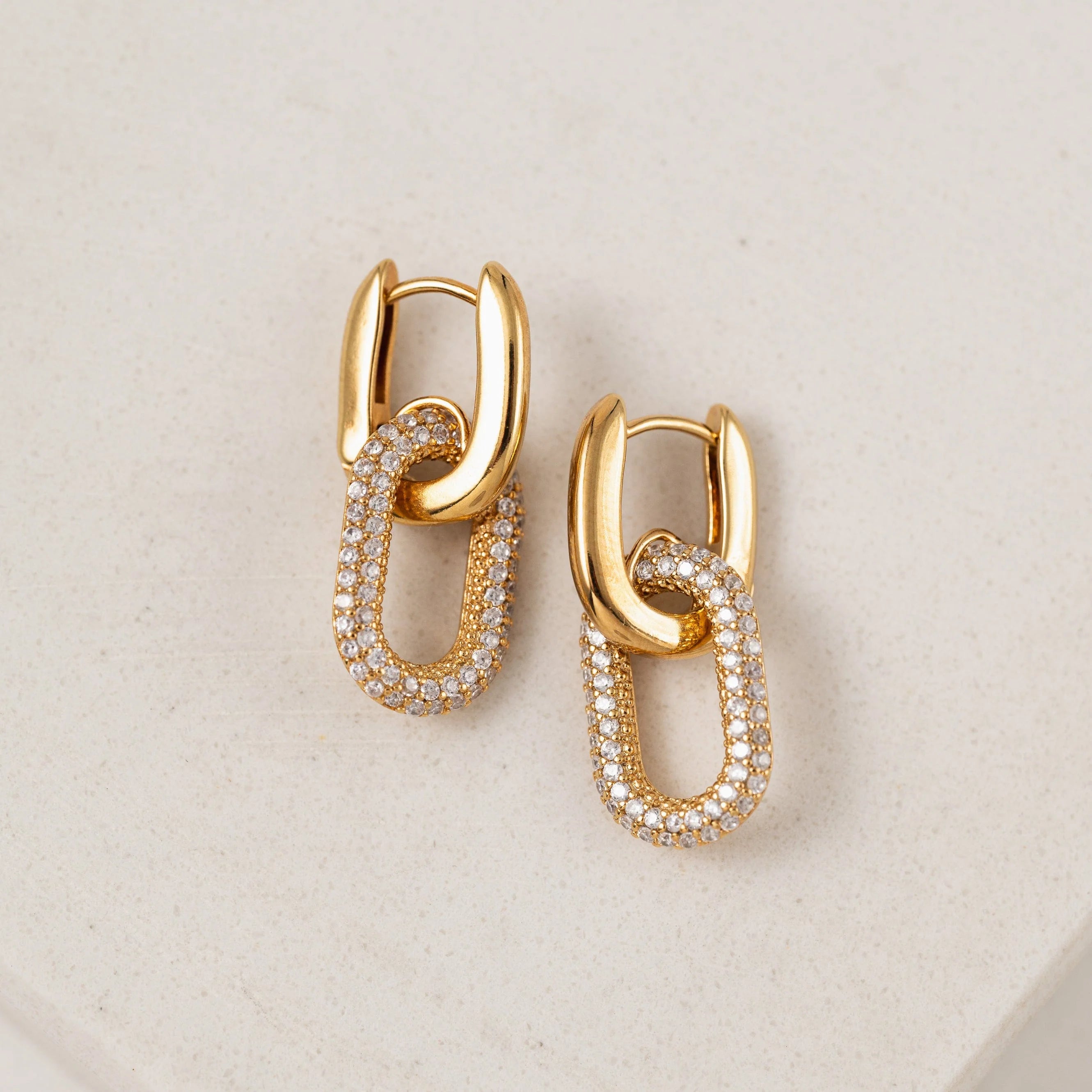Solana Paperclip Drop Hoops