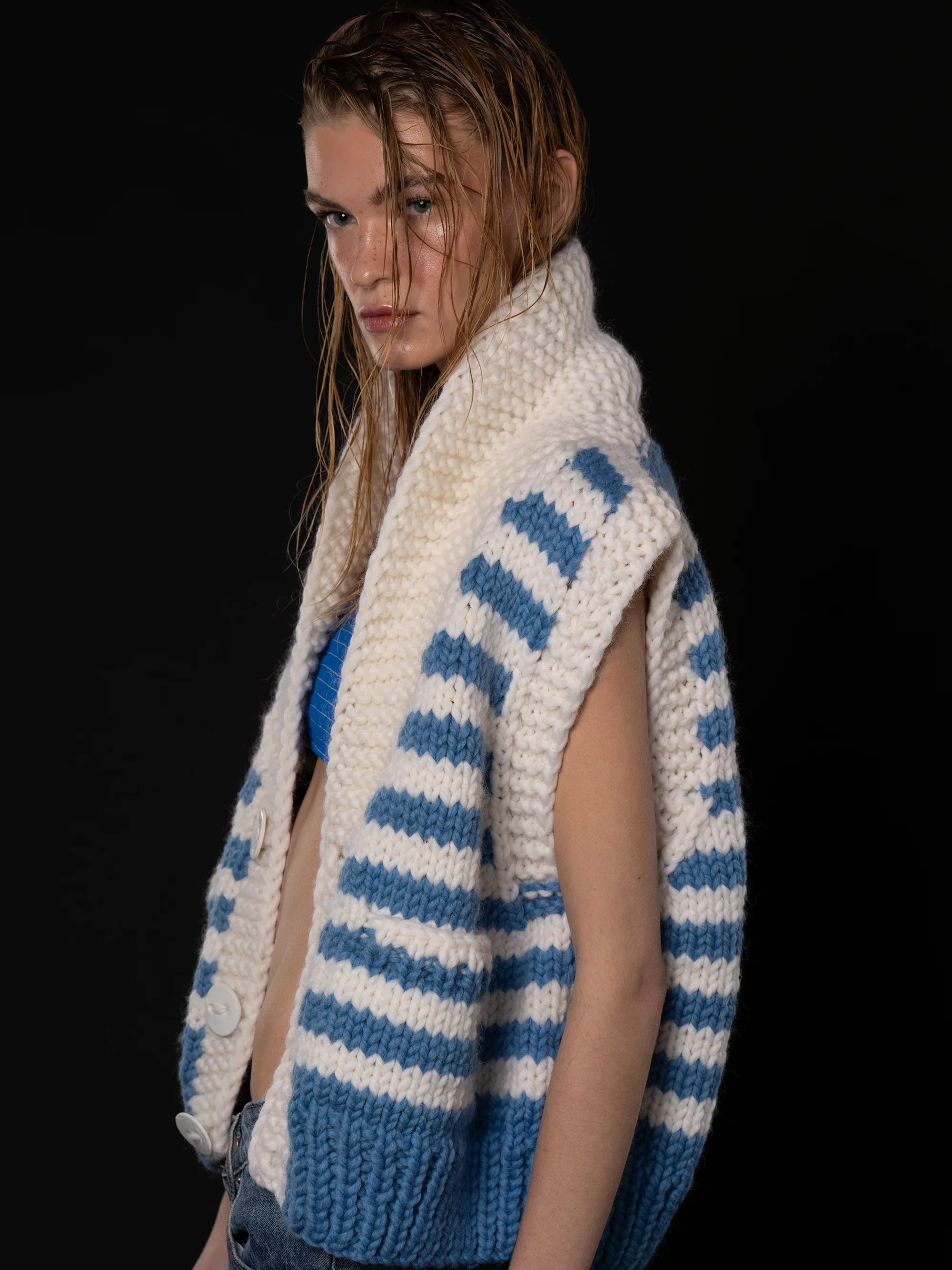 the Maritime Edit - Short Striped Vest