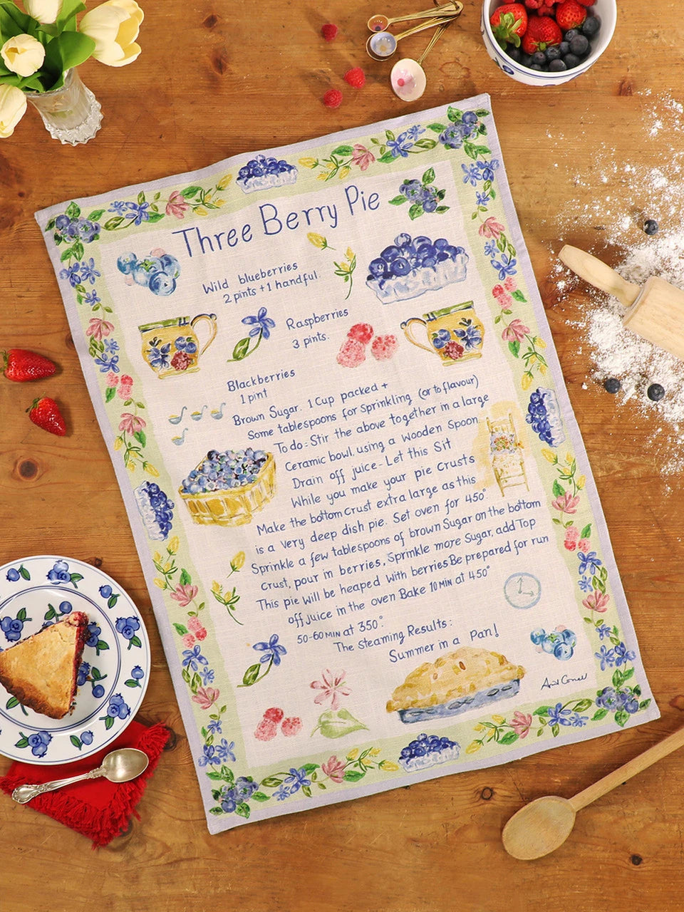 Berry Pie Tea Towel