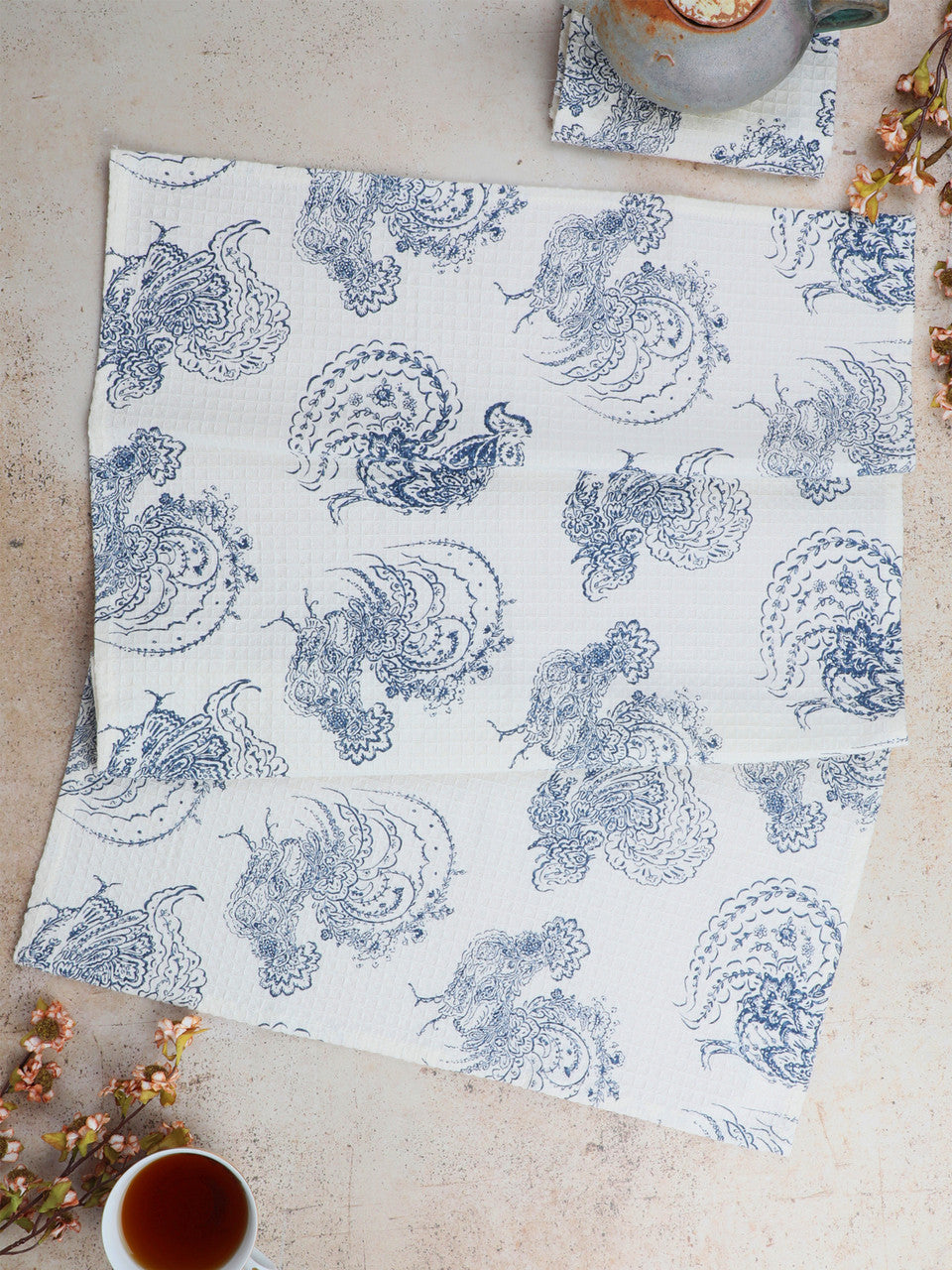 Backyard Rooster Tea Towel