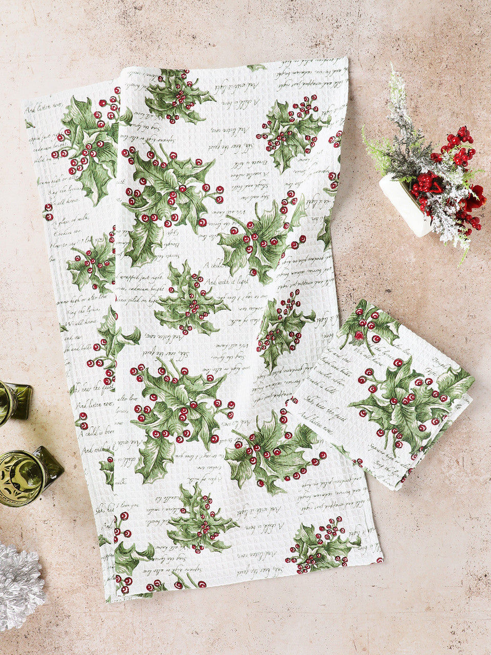 Holly Song Tea towel