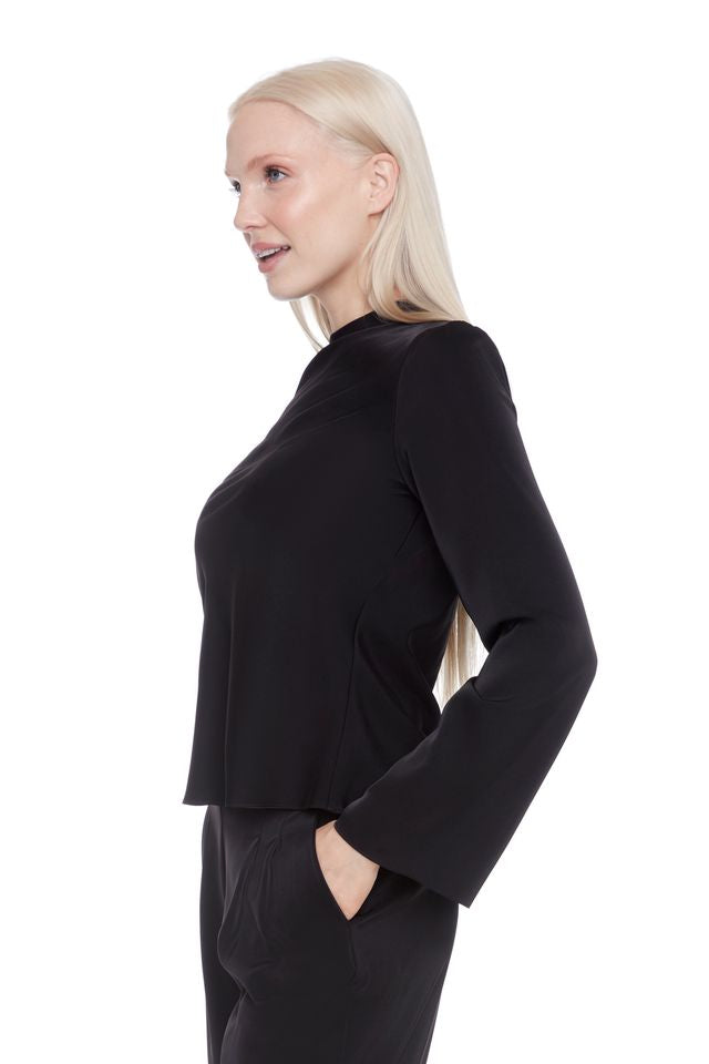 Lindsay Satin Bell Sleeve Top