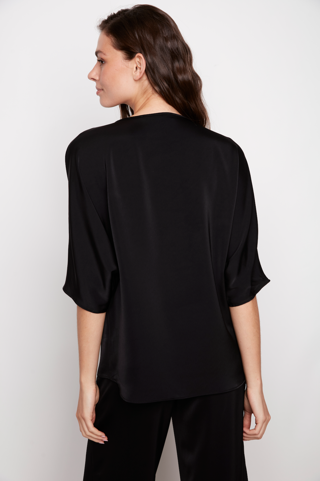 Vneck Oversized Silky Top
