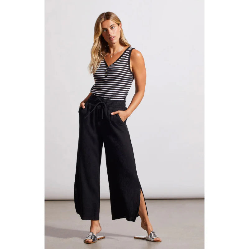 Wear 2 Ways Wide Leg Pant With Slits