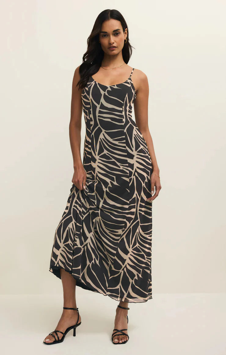 Charisma Tova Palm Midi Dress