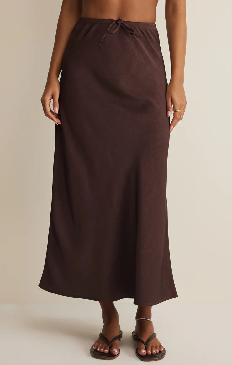 Viva Satin Midi Skirt