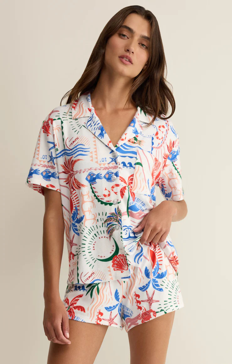 Beach Days Getaway PJ Top