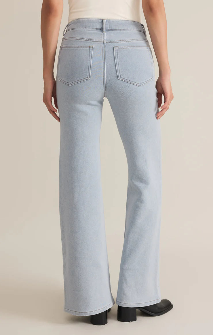 Georgia Relaxed Leg Knit Denim