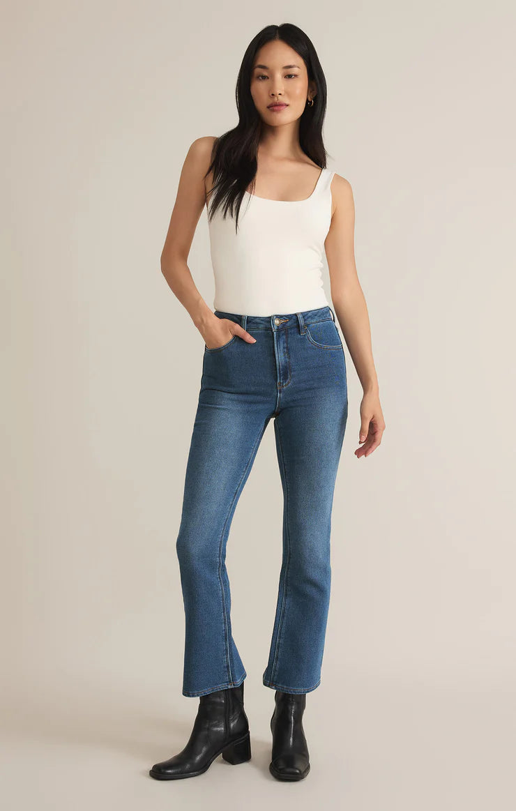 Lia Ankle Kick Flare Knit Jean