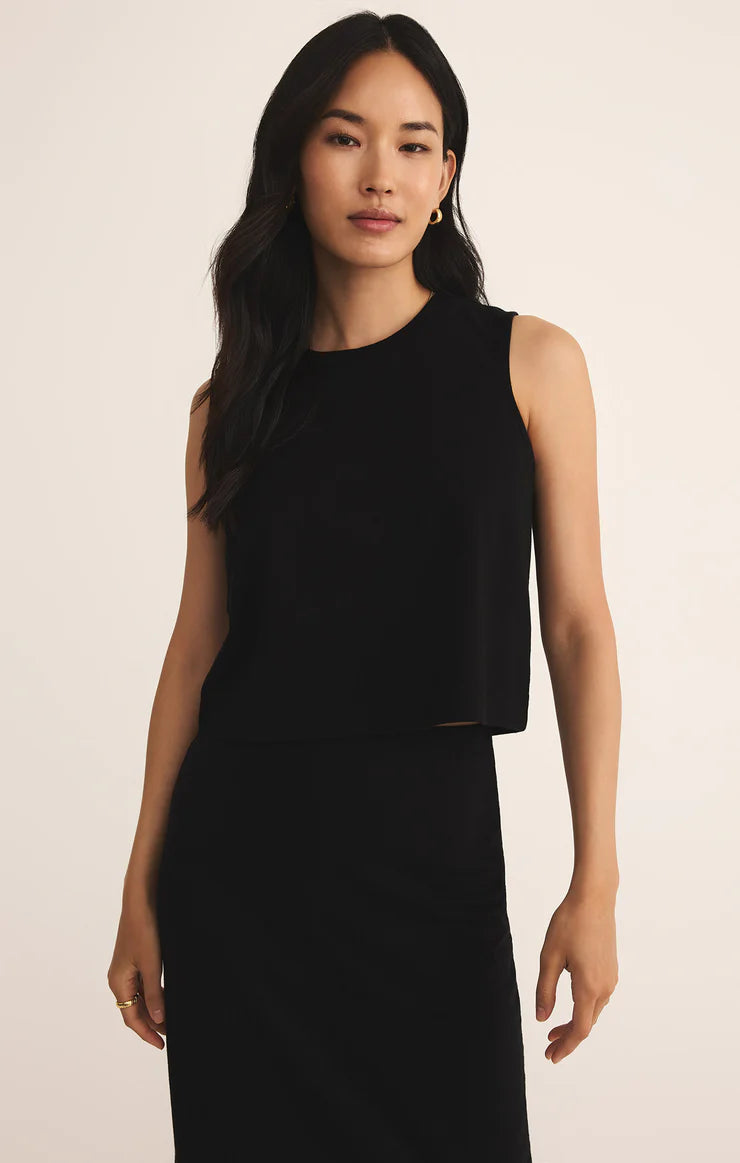 Sloane Jersey Tank - crew neck