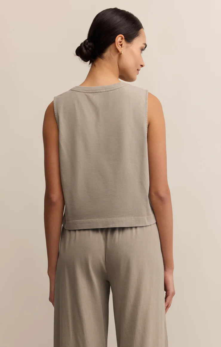Sloane Jersey Tank - crew neck