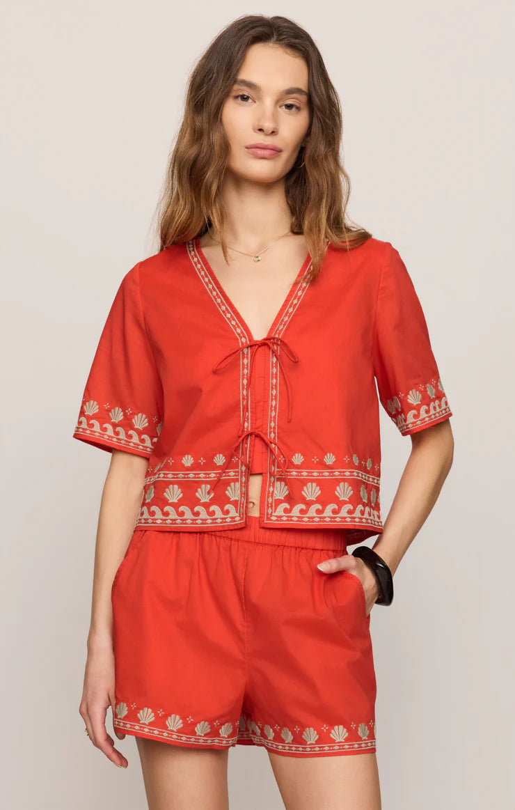 Cast of Waves Cropped Top