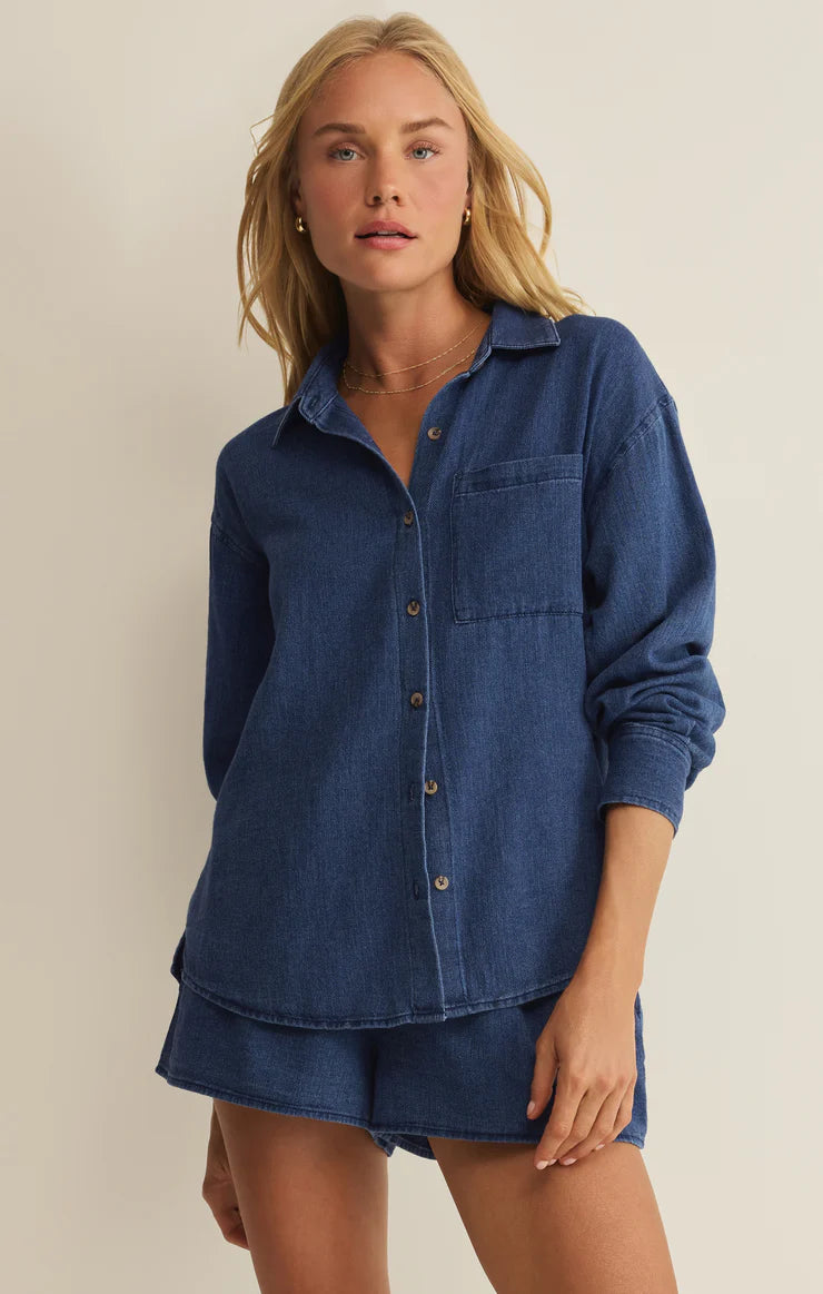 the Perfect Twill Button Up
