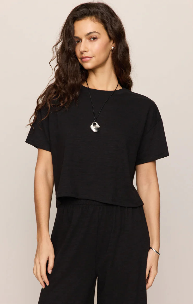 Sway Textured Cropped Tee