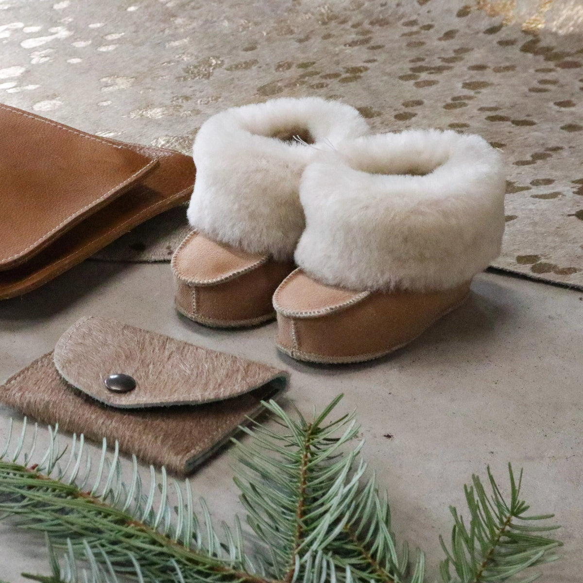 Baby Booties | Natural Sheepskin