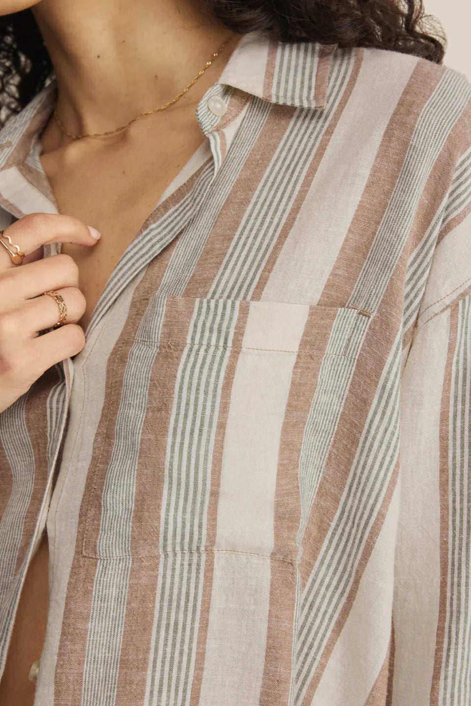 The Perfect Striped Button Up