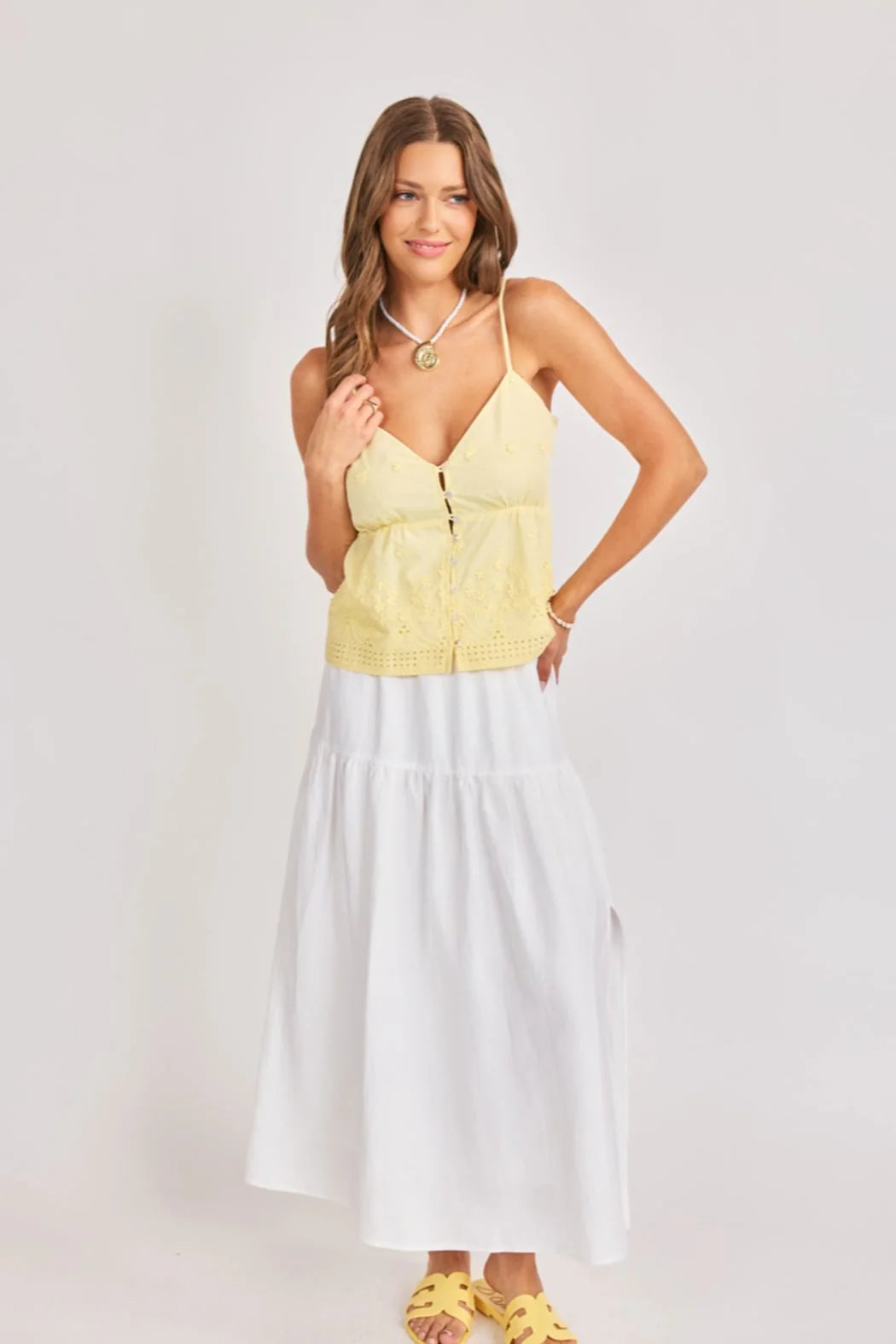Beachglass Embroidered Tank