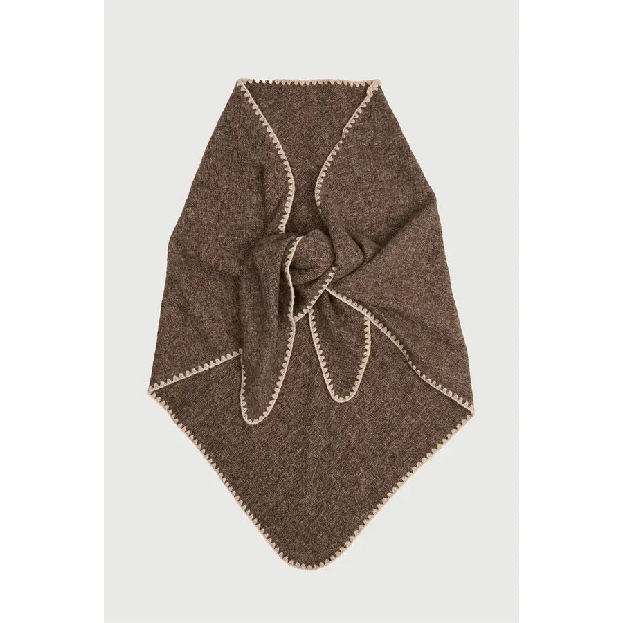 Knitted Triangle Shawl Wrap
