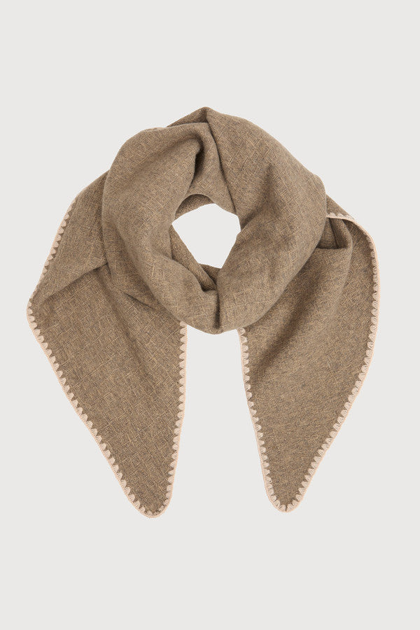 Knitted Triangle Shawl Wrap