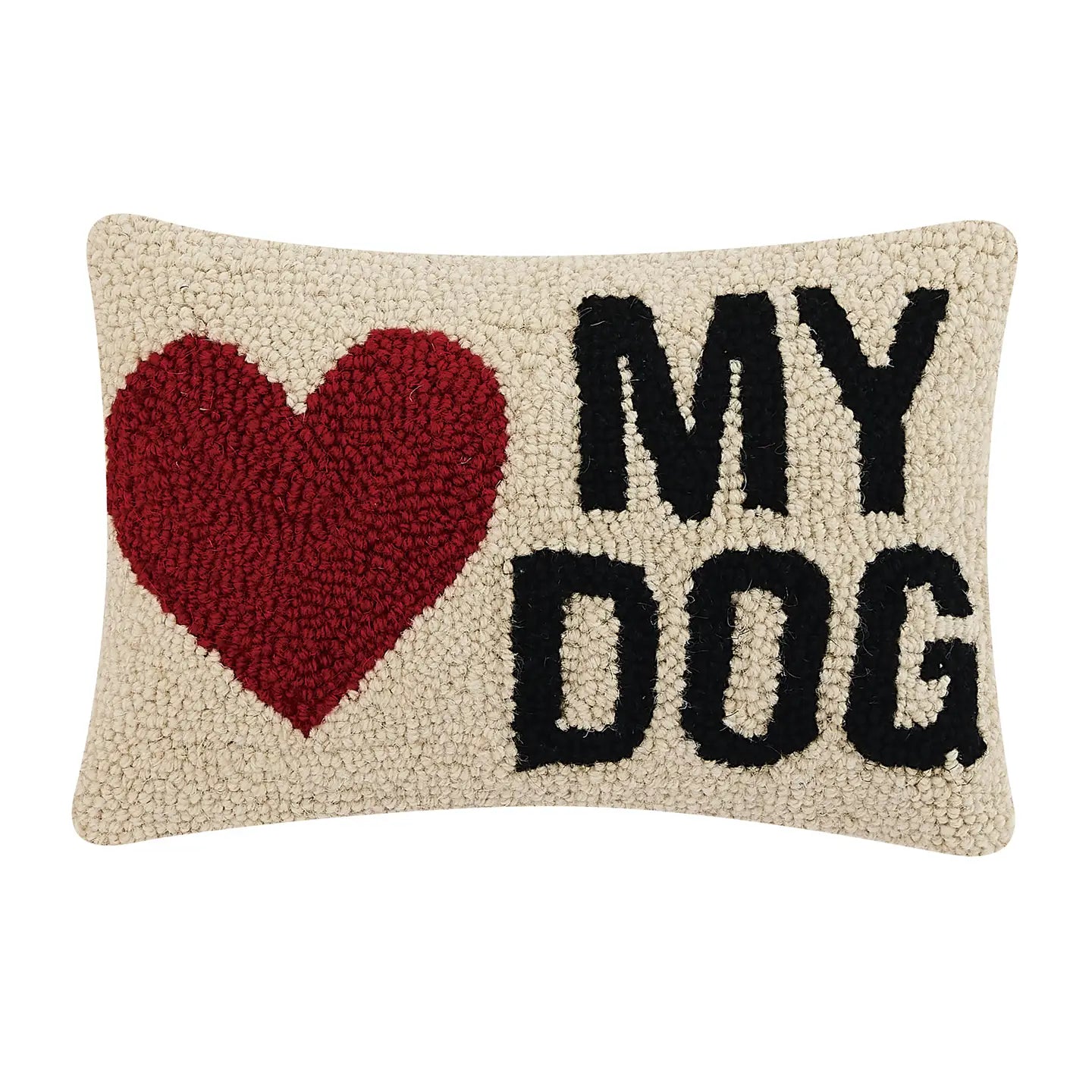 Heart My Dog-Hooked Pillow